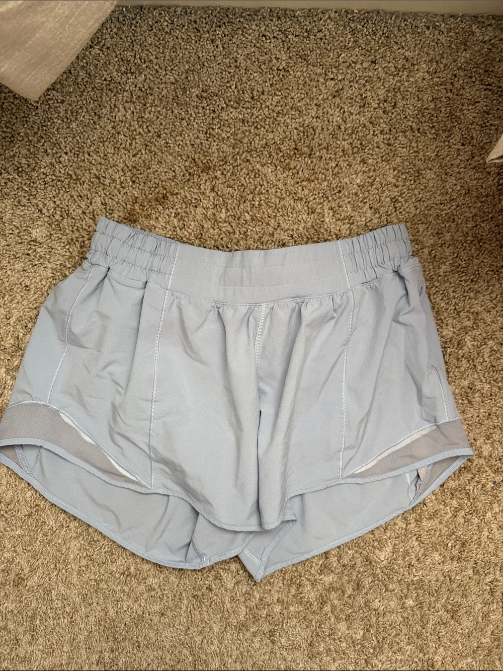 Light blue hotty hot lulu lemon shorts